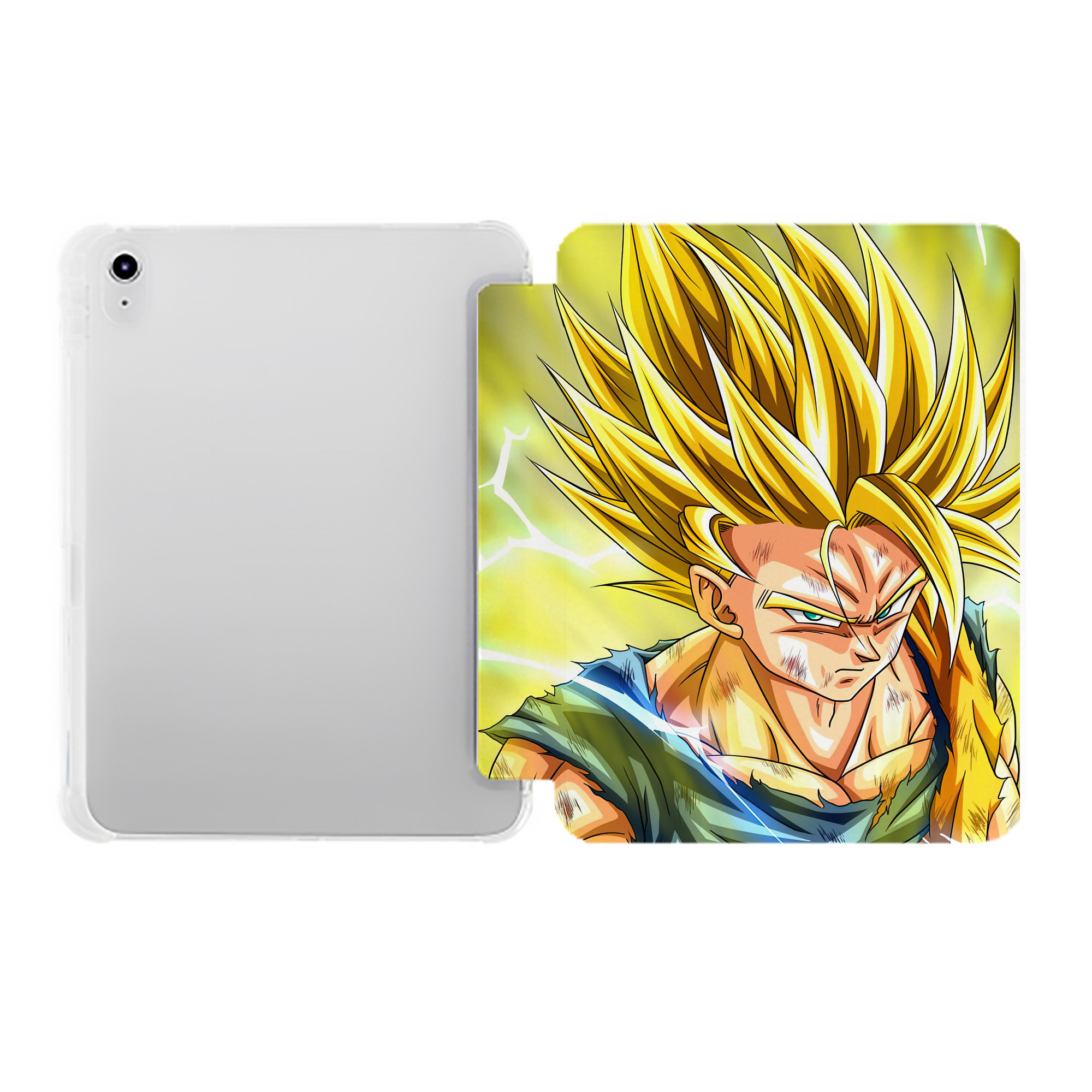 （画像用） ドラゴンボール DRAGON BALL IPad ケース ペン収納付き 三つ折りスタンド PUレザー×シリコン 対応機種9.5/10.5/10.9インチ